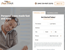 Tablet Screenshot of fasttrackfinancial.com